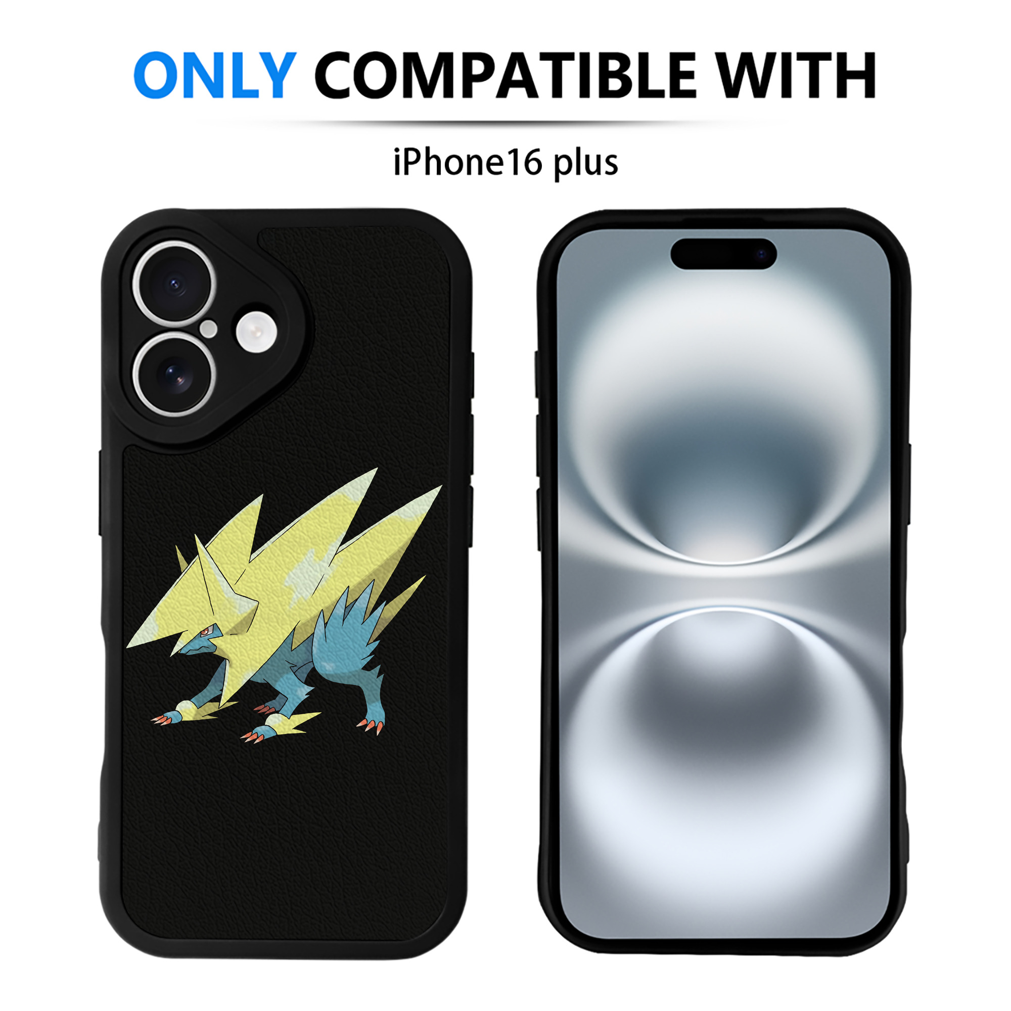 （画像用） ポケットモンスター Pokémon 【iPhone 16シリーズ対応】シリコンスマホケース（レザー調） 材質：シリコン